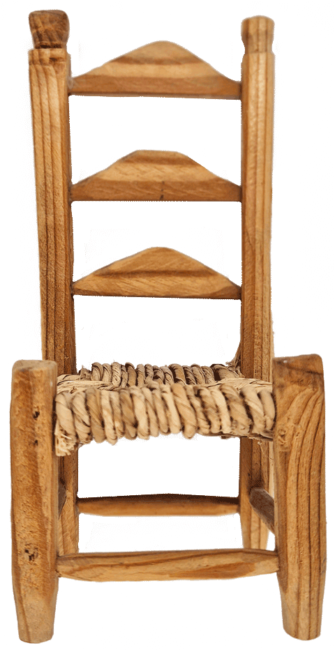 Stuhl für Stuhlyoga freigestellt